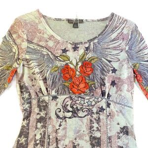 NWT Metric Angel Wings Knit Top